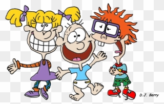 Angelica, Tommy, And Chuckie - Nickelodeon Characters Chuckie Clipart