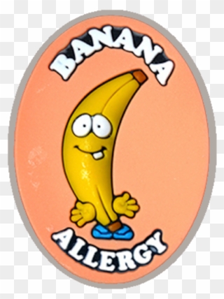 Banana Allergy Charm - Alergico A La Banana Clipart