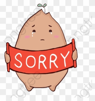 Sorry Cartoon Potatoes - Sorry Clipart - Png Download