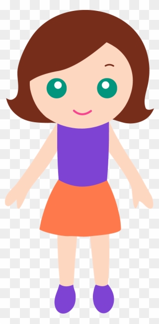 Please Clipart Girlclip - Girl Cartoon Transparent Background - Png Download