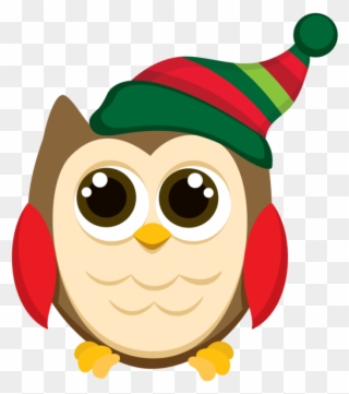Owl Clip Art Png - Christmas Owl Clipart Transparent Png