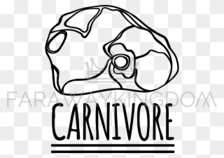 Carnivore Logo Healthy Nutrition Diet Vector Illustration - Food Clipart
