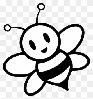 Bee Clipart Black And White Wallpaper Hd Images Honey - Honey Bee Colouring Page - Png Download