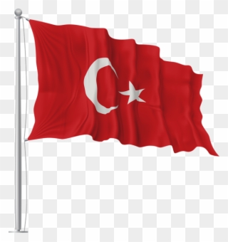Turkey Waving Flag Png Image - Italy Flag Waving Png Clipart