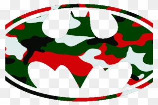 Camo Clipart Christmas - Batman Logo Png Transparent Png