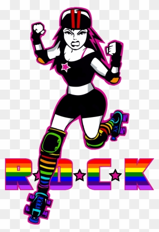 Roller Derby Of Central Kentucky - Illustration Clipart