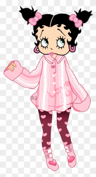Valentine Black Betty Boop, Clipart, Hello Kitty, Bb, - Betty Boop - Png Download