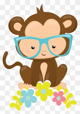 Monkeys, Kawaii, Animaux, Rompers, Kawaii Cute, Monkey - Cartoon Clipart