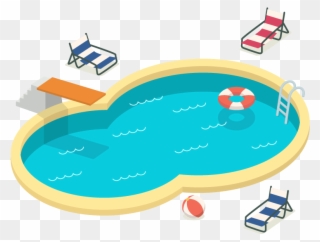 Perth Fence - Clipart Swimming Pool Png Transparent Png