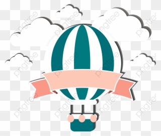 Cartoon Hot Air Balloon - Globos Aerostaticos Para Tarjetas Clipart