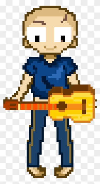 Guy Playing Banjo - Cartoon Clipart