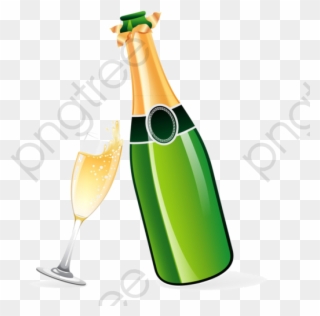 Cartoon Champagne Glasses Clink Sektflasche Clipart Png Download Pinclipart