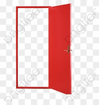 Door Clipart Open - Open Red Door Transparent - Png Download
