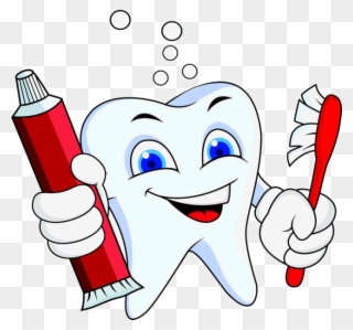 Brush Teeth X Cartoon Tooth Toothpaste Toothbrush Transparent - Oh I Wish I D Looked After Me Teeth Clipart