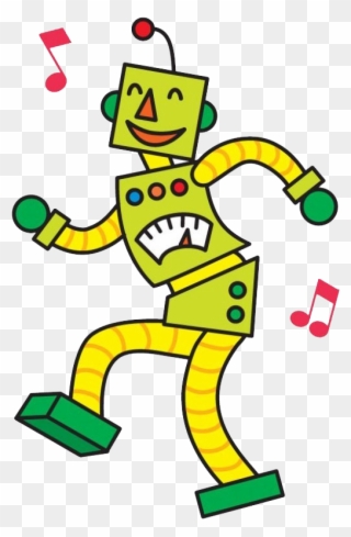 Disco Robot Dancer Cartoon - 跳舞 卡通 Clipart