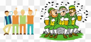 Ireland Wedding Invitation Saint Patricks Day March - Leprechaun Drinking Clipart