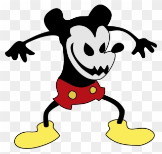 Oswald The Lucky Rabbit Clipart Mickey Mouse's - Evil Mickey Mouse Clipart - Png Download