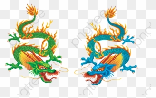 Dragon Clipart Color - Gold Chinese Dragon Png Transparent Png