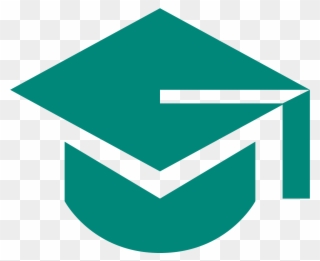 Green Graduation Hat - Square Academic Cap Clipart