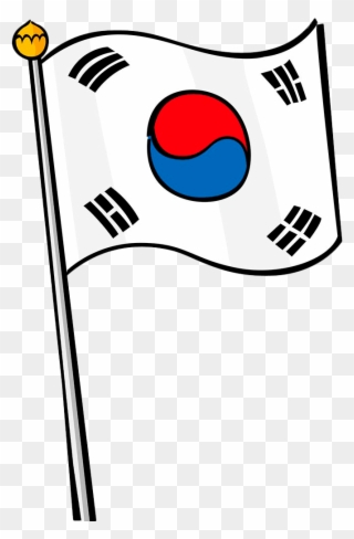 Korea Flag Icon - Taekwondo Official Olympic Sport Clipart