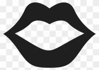 Free Png Movember Mouthpicture Png Images Transparent - Kiss Clipart Black And White