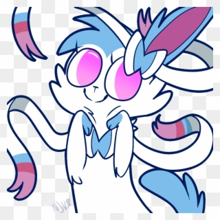 Pokemon X And Y Misty Flower White Line Art Black And - Shiny Sylveon Clipart