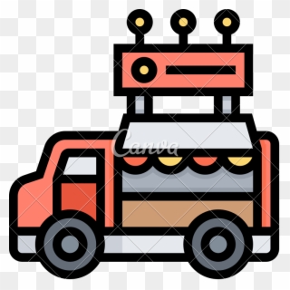 Ideas Food Truck Icon Iconscanva This Week - Mobil Jalan Icon Png Clipart