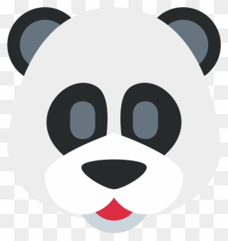 Panda Face - Facebook Panda Emoji Clipart