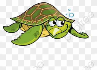 Cartoon Turtle Green Sea Turtle Sea Turtle Clipart - Cartoon Sea Turtle Png Transparent Png