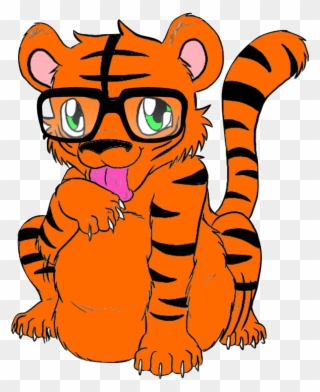 Tiger Cub Vore With Glasses Burned By Boltdog10 - Tiger Cub Vore Clipart