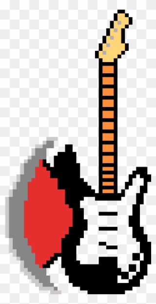 My Axe For A Game - Guitar Axe Pixel Art Clipart