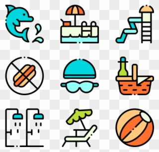 Water Park - Detailed Icon Clipart