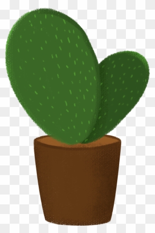 Cactus Green Plant Potted Png And Psd - Flowerpot Clipart