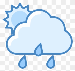 Weather Cold Weather But Partly Cloudy Icons Clipart