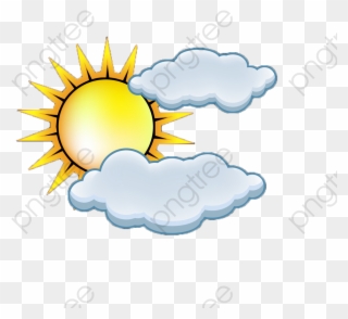 Sun Clouds Weather Icon Shower Clipart Weather Symbol - Icon - Png Download