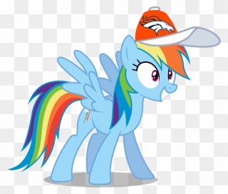 Denver Broncos Png - Friendship Is Magic Rainbow Dash Clipart