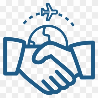 Business To Business Agency - Two Hands Shaking Icon Clipart