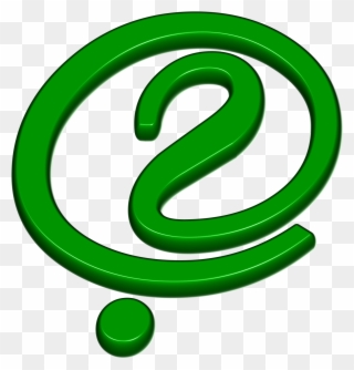 Green Question Mark Png - Circle Clipart