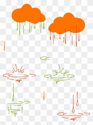 Rain Clipart Colorful Free - Portable Network Graphics - Png Download
