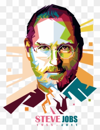 Steve Art Jobs Avatar Colorful Download Free Image - Steve Jobs Vector Png Clipart