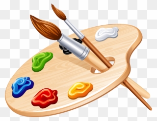 #palette #paint - Aquarelle Clipart