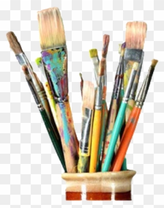 #paintbrushes #art #pngs #png #lovely Pngs #usewithcredit - Artists Paint Brushes Clipart