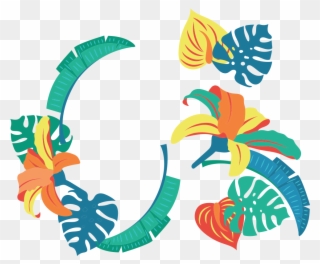 Tropics Leaf Graphic Design Clip Art - Tropics - Png Download