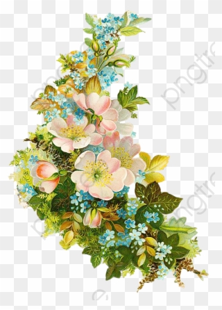 Floral Clipart Vintage - Floral Vintage Png Transparent Png