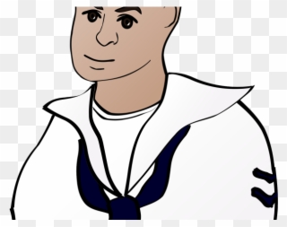 We Present To You A Sailor Clipart Face - Drawing Of Sea Man - Png Download