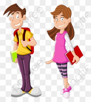 Modern High School Students Students Clipart High School - High School Student Clipart Png Transparent Png