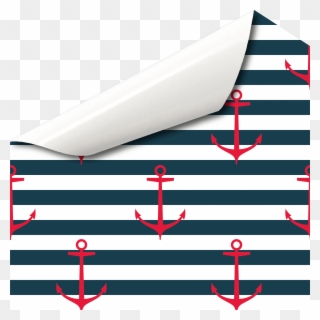 Anker Streifen Dunkelblau Rot Klebefolie Dekor Muster - Boat Clipart
