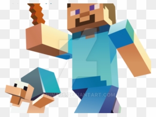 Minecraft Clipart Clip Art - Minecraft Steve With Pickaxe - Png Download