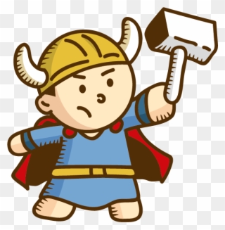 Redux-sagas Are The Hot New Way Of Working In The Redux - Cartoon Viking God Thor Clipart