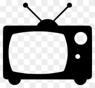 Television - Black And White Old Tv Icon Clipart